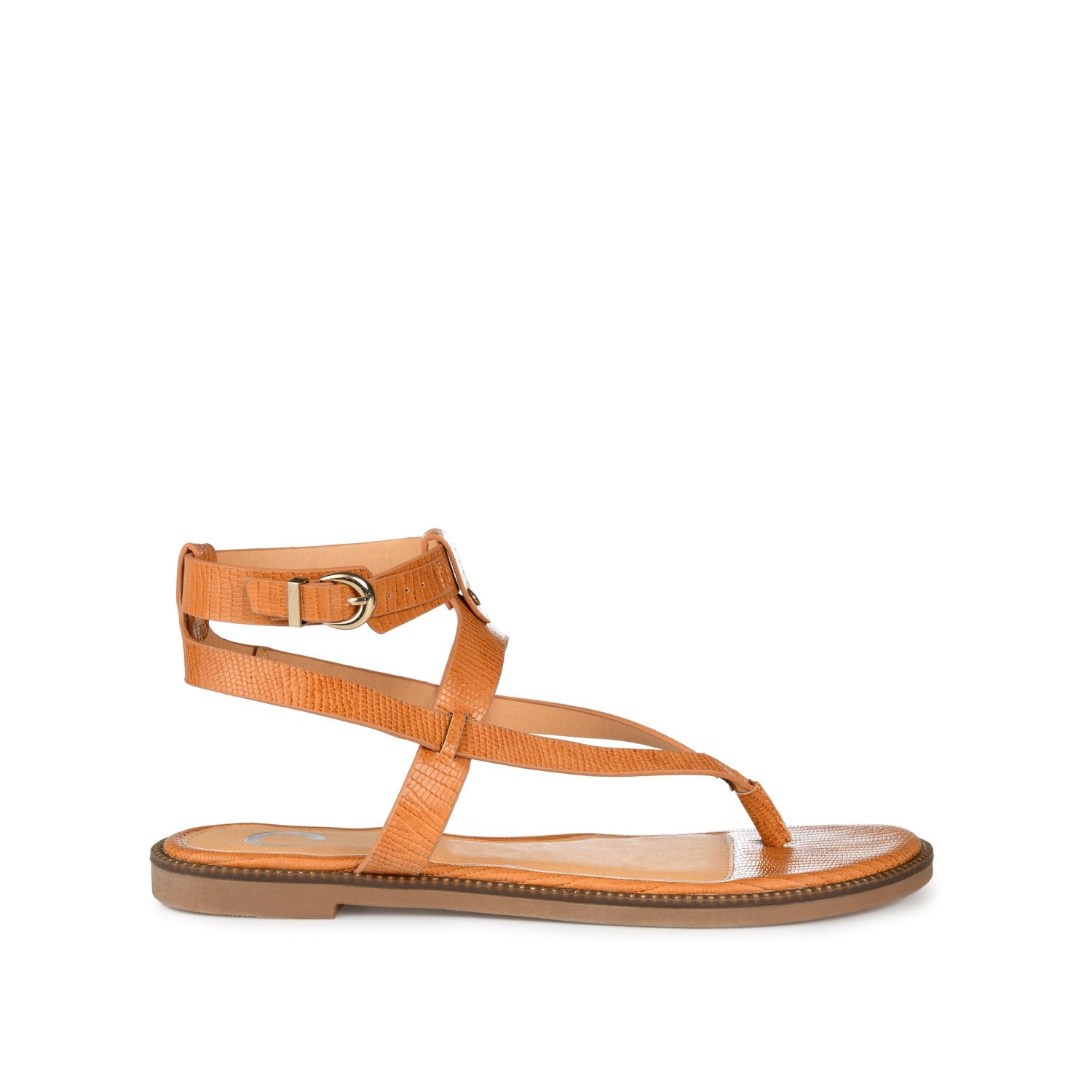 TANGIE MULTI STRAP SANDALS IN VEGAN LEATHER - Tan