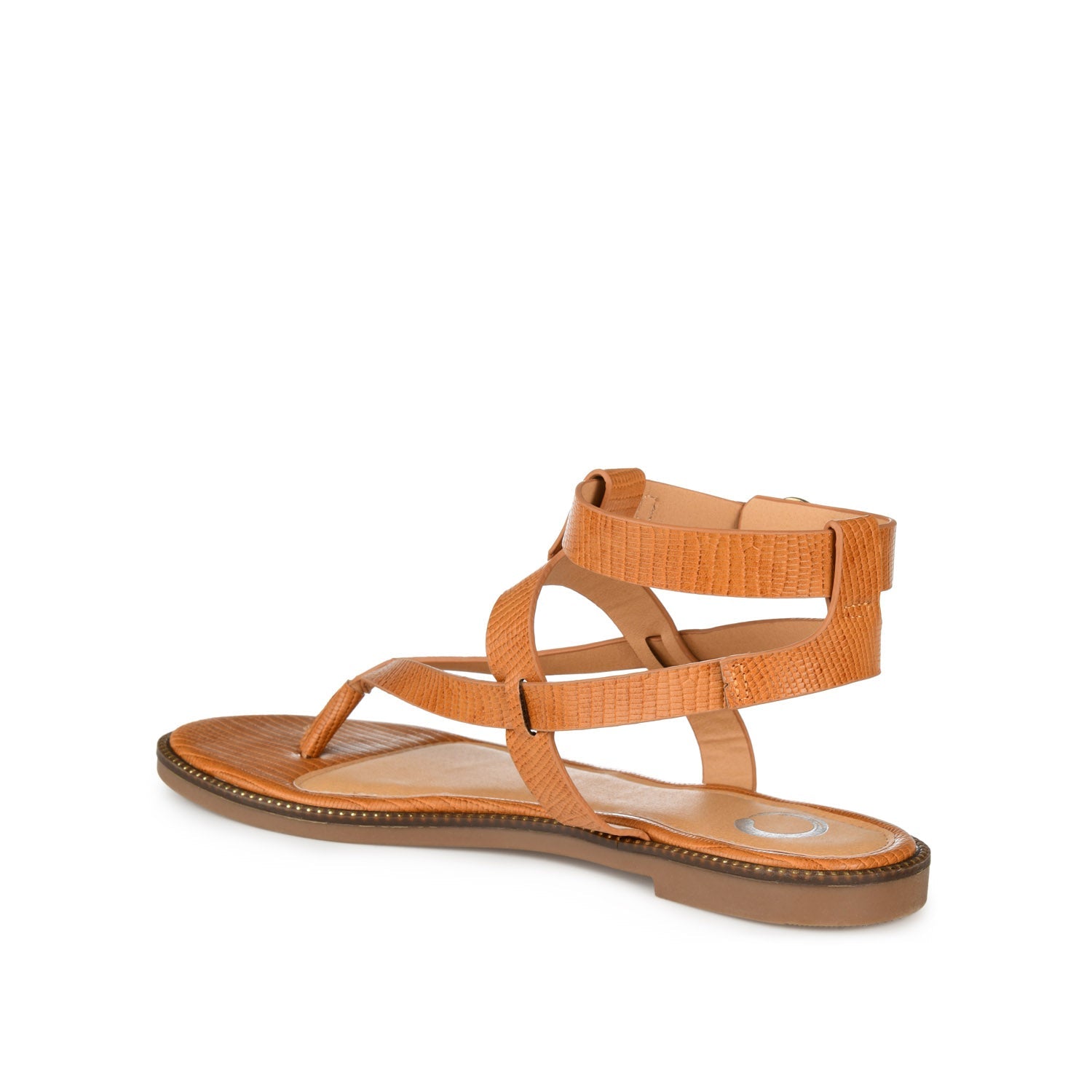 TANGIE MULTI STRAP SANDALS IN VEGAN LEATHER - Tan