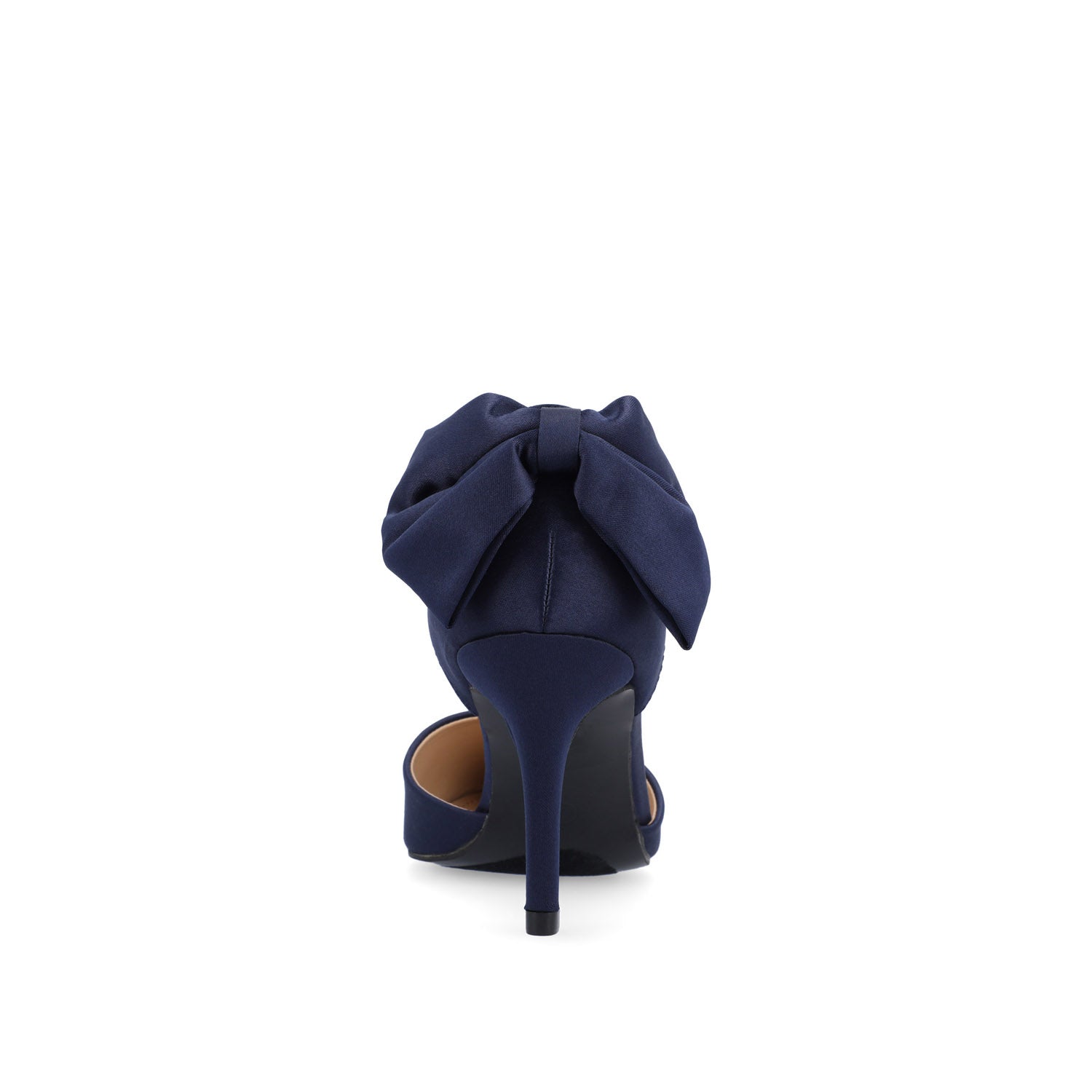 TANZI STILETTO HEELS IN SATIN - Navy Nubuck