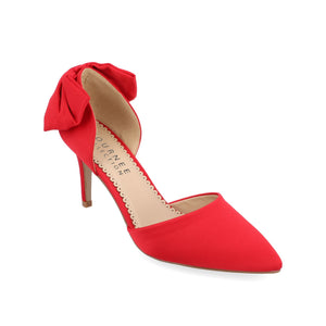 TANZI STILETTO HEELS IN SATIN - Red