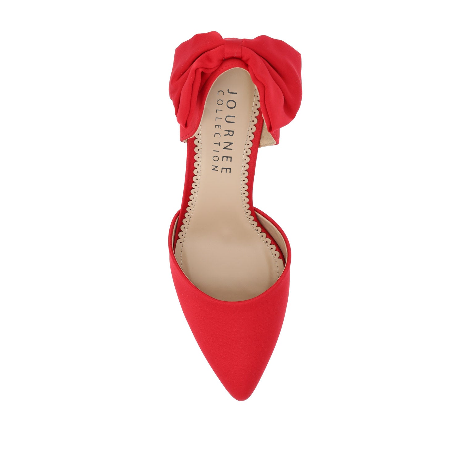 TANZI STILETTO HEELS IN SATIN - Red