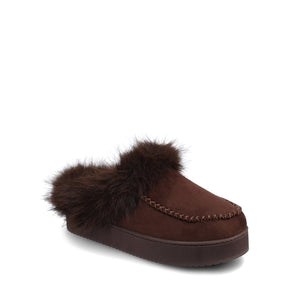 TARAN MULE SLIPPER - Chocolate