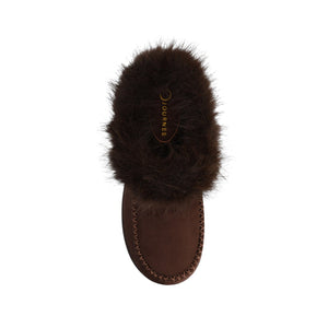 TARAN MULE SLIPPER - Chocolate