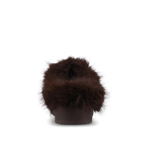 TARAN MULE SLIPPER - Chocolate