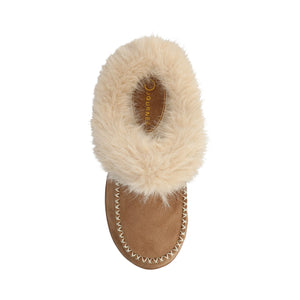 TARAN MULE SLIPPER - Chestnut