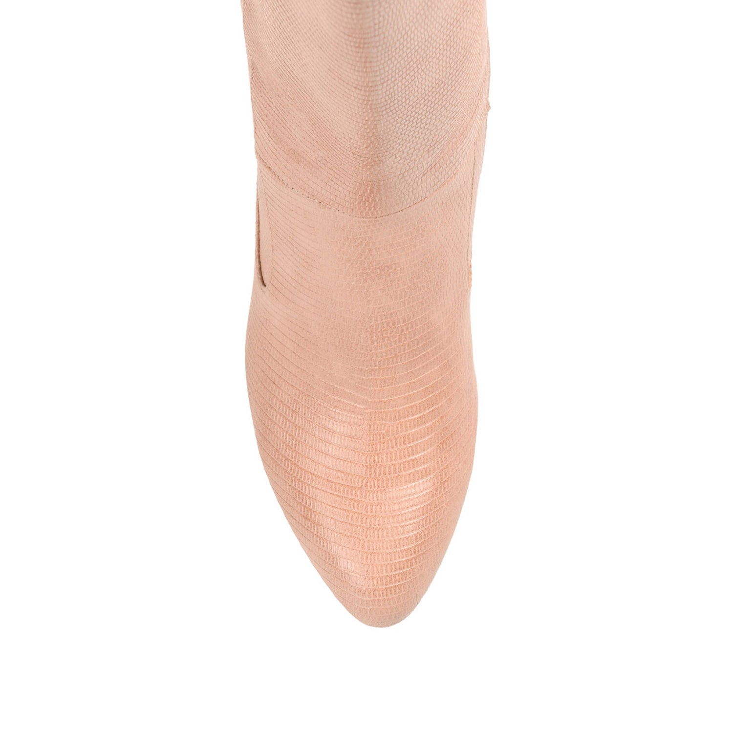 TAVIA KNEE-HIGH BOOTS IN X-WIDE CALF - Blush Lizard