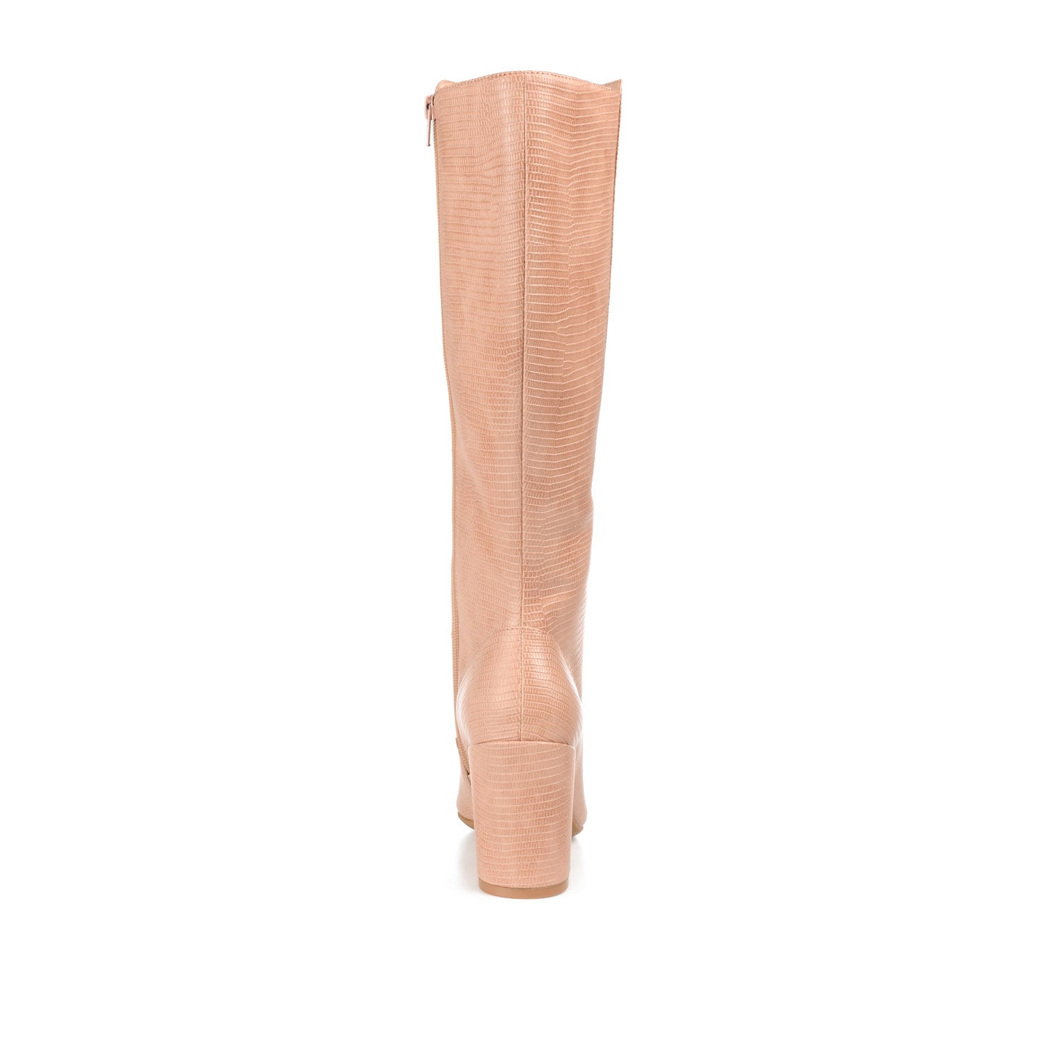 TAVIA KNEE-HIGH BOOTS IN WIDE CALF - Blush Lizard