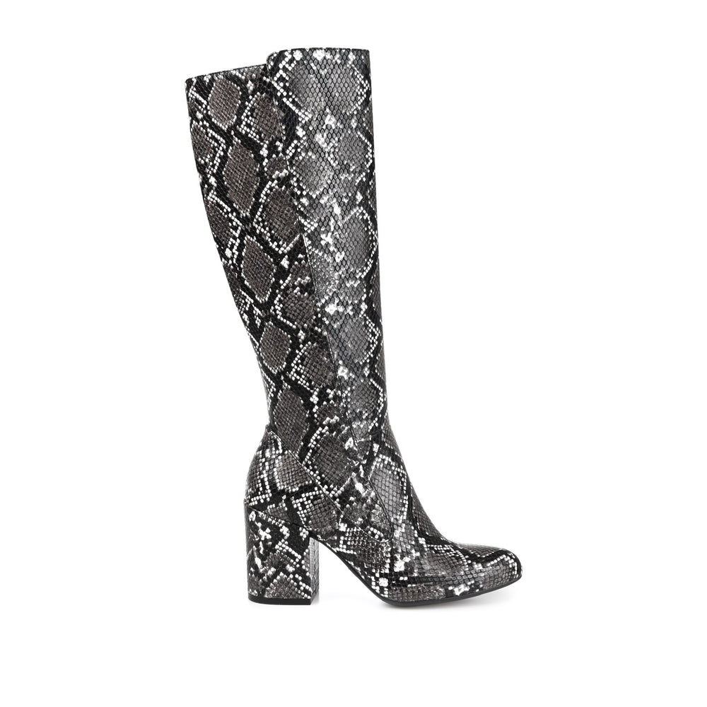 TAVIA KNEE-HIGH BOOTS IN FAUX LEATHER