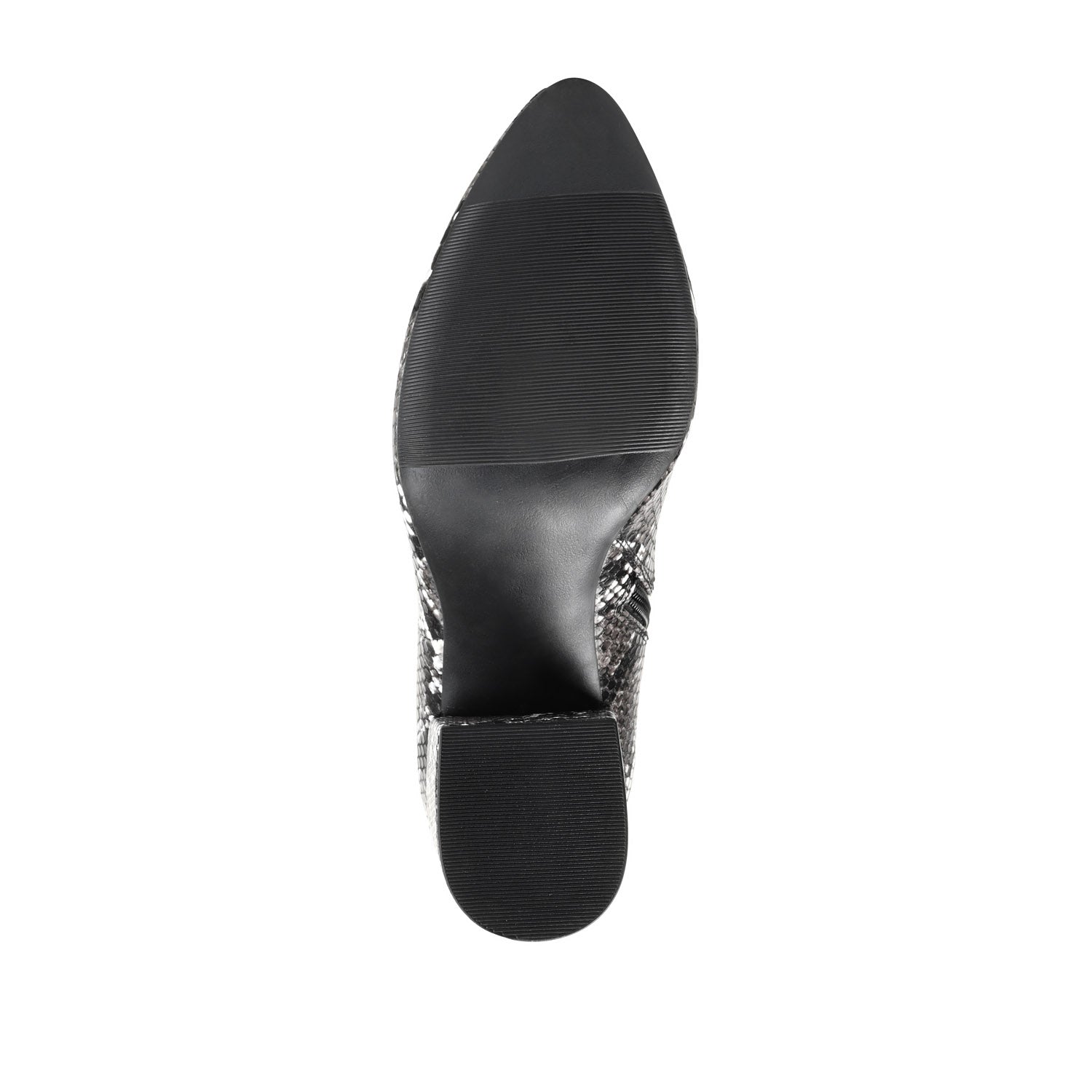 TAVIA KNEE-HIGH BOOTS IN VEGAN LEATHER - Grey Snake