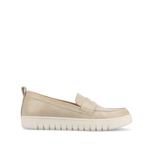 TAYLA PENNY LOAFER IN WIDE - Beige
