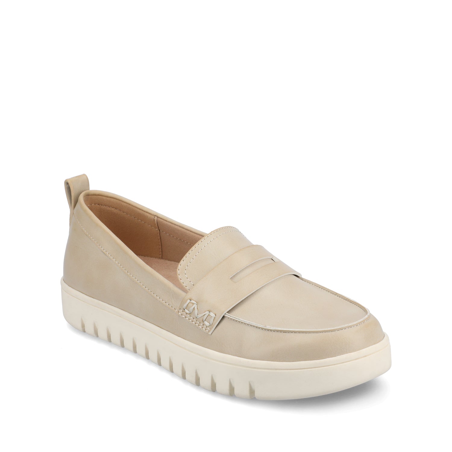 TAYLA PENNY LOAFER IN WIDE - Beige