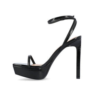 TELILAH STRAPPY STILETTO HEELS IN PATENT