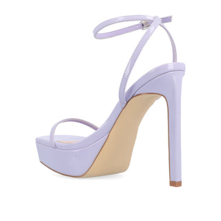 TELILAH STRAPPY STILETTO HEELS IN PATENT