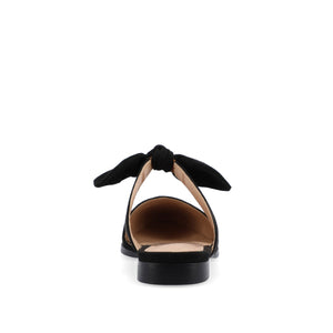 TELULAH MULE FLATS IN FAUX SUEDE - Black