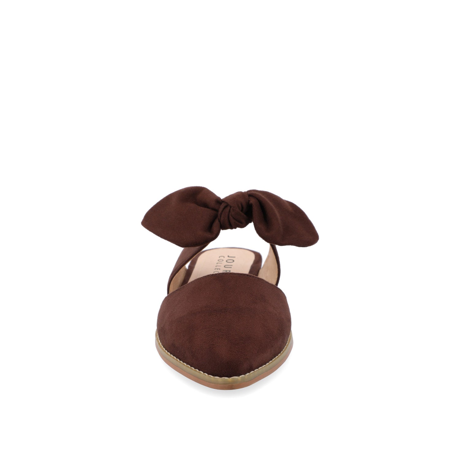 TELULAH MULE FLATS IN FAUX SUEDE - Brown