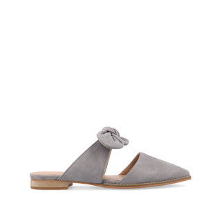 TELULAH MULE FLATS IN FAUX SUEDE