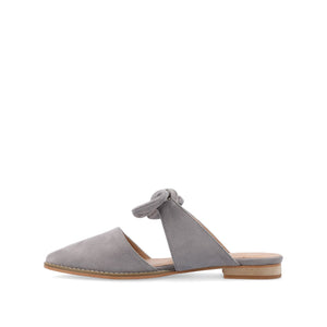TELULAH MULE FLATS IN FAUX SUEDE - Grey
