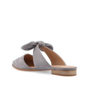 TELULAH MULE FLATS IN FAUX SUEDE - Grey