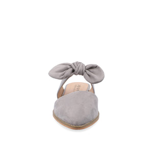 TELULAH MULE FLATS IN FAUX SUEDE - Grey