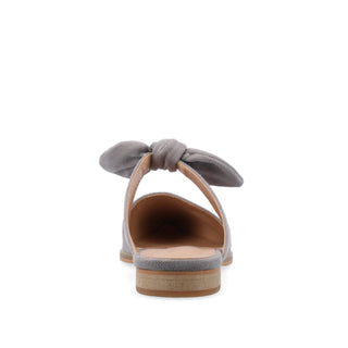 TELULAH MULE FLATS IN FAUX SUEDE