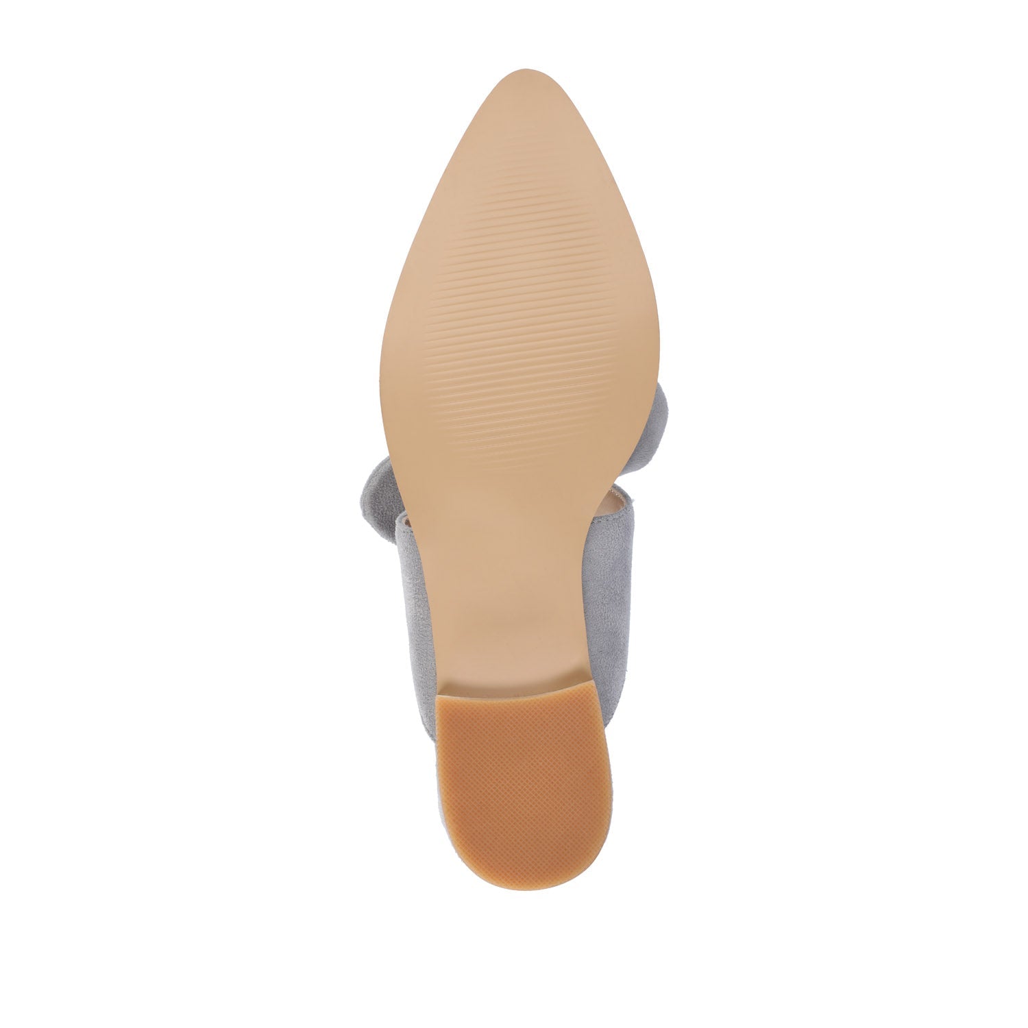 TELULAH MULE FLATS IN FAUX SUEDE - Grey