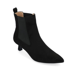 TENLEE CHELSEA BOOTIES IN FAUX SUEDE - Black  Faux Suede