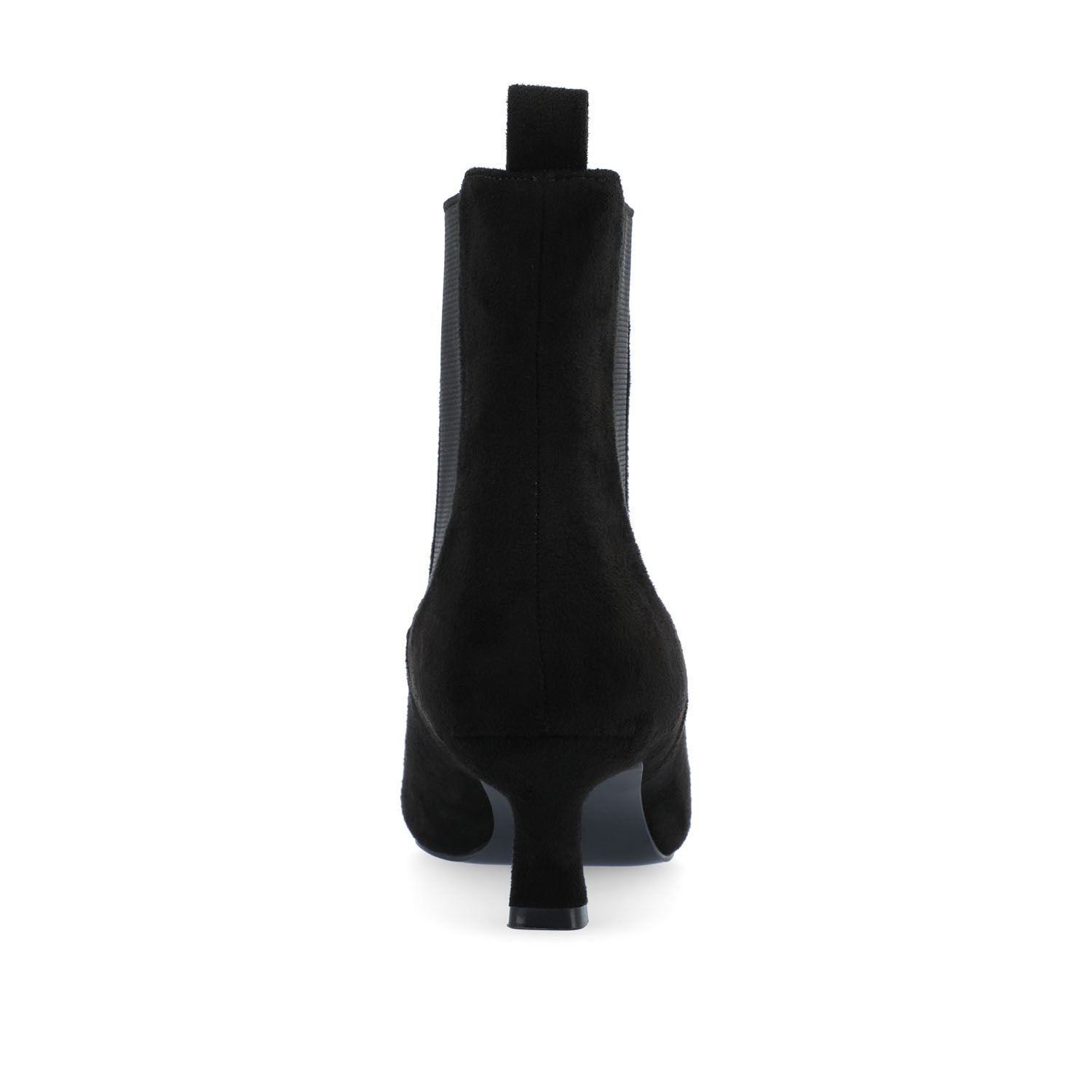 TENLEE CHELSEA BOOTIES IN WIDE - Black Faux Suede