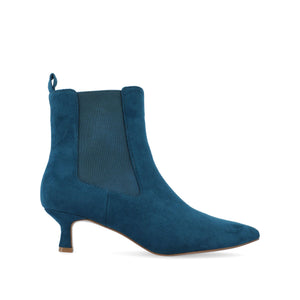 TENLEE CHELSEA BOOTIES IN FAUX SUEDE - Blue Faux Suede