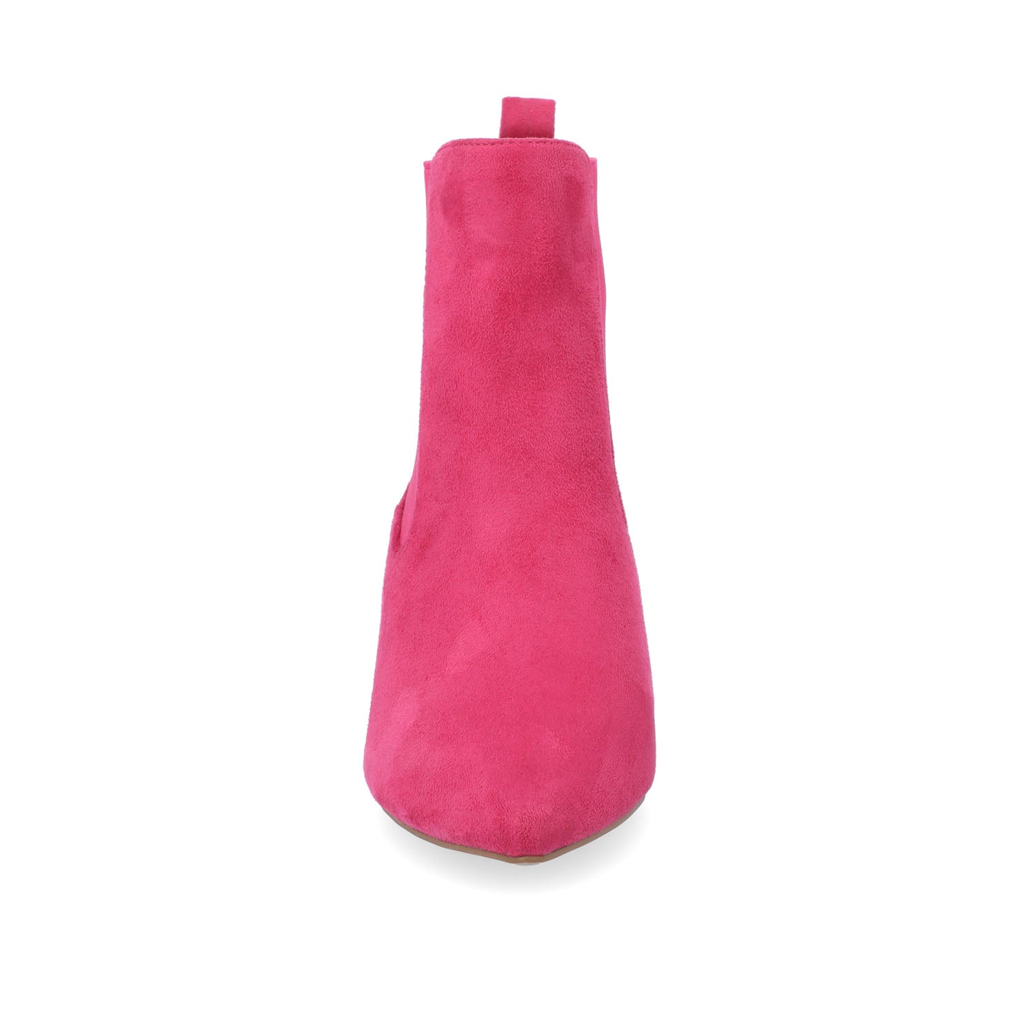 TENLEE CHELSEA BOOTIES IN WIDE - Pink  Faux Suede