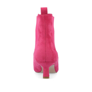 TENLEE CHELSEA BOOTIES IN WIDE - Pink  Faux Suede