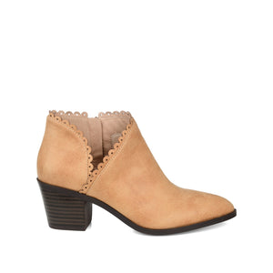 TESSA CUTOUT BOOTIE IN VEGAN LEATHER - Tan