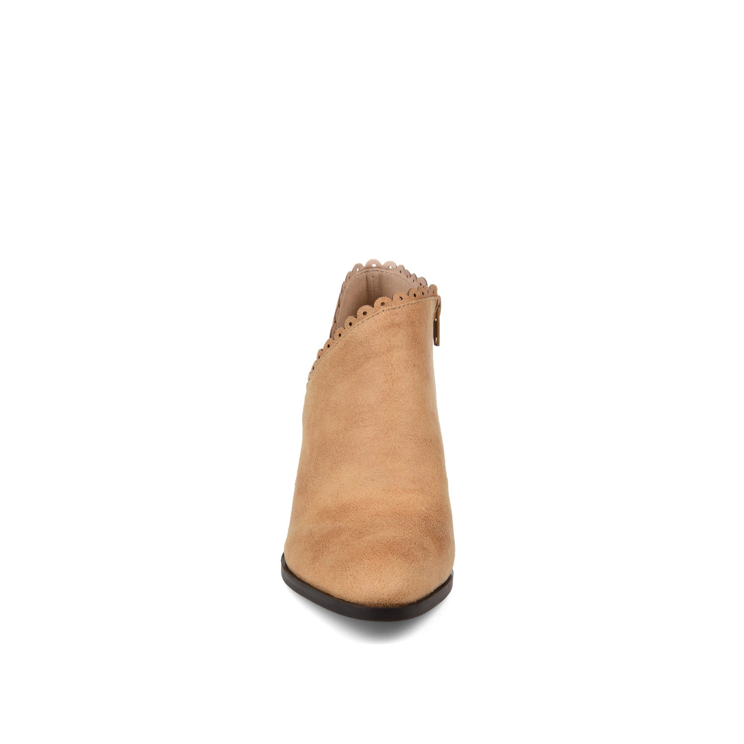 TESSA CUTOUT BOOTIE IN VEGAN LEATHER - Tan