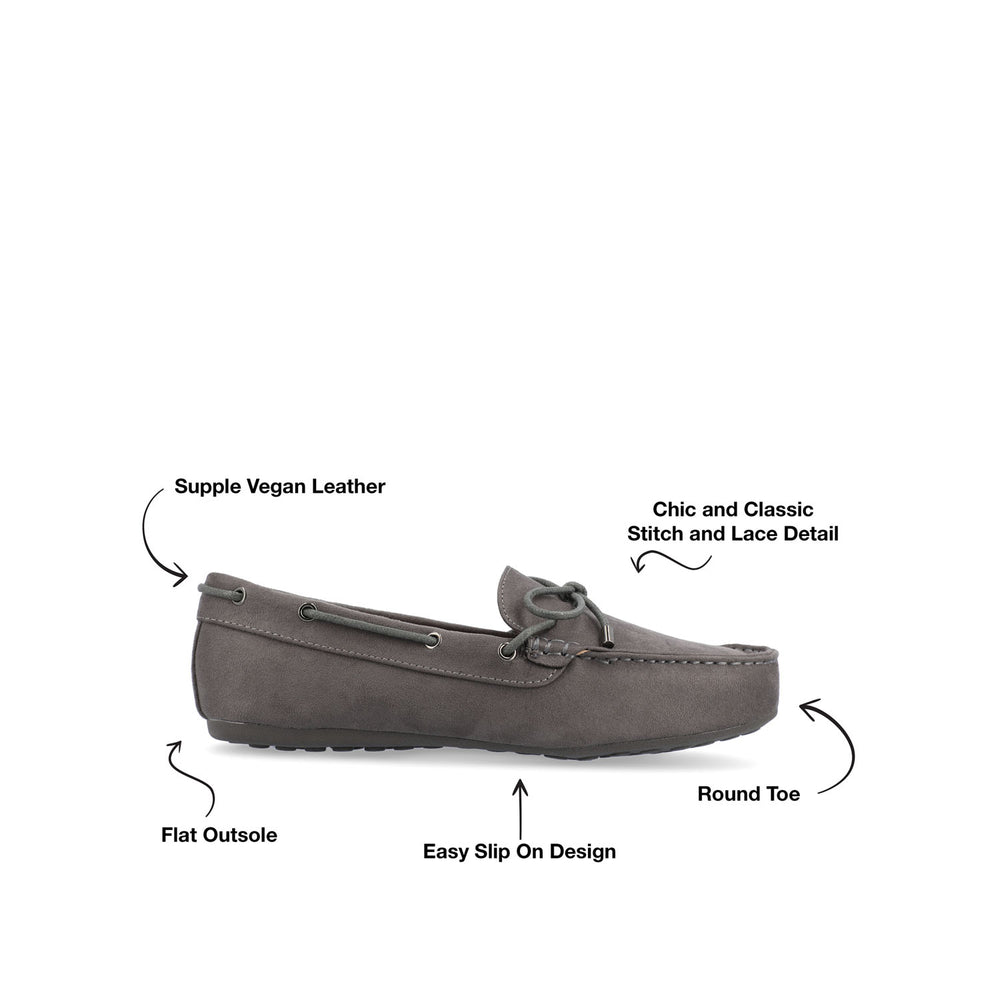 THATCH MOC TOE LOAFER IN FAUX SUEDE