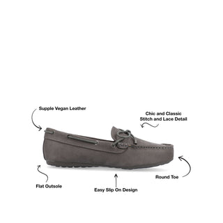 THATCH MOC TOE LOAFER IN FAUX SUEDE