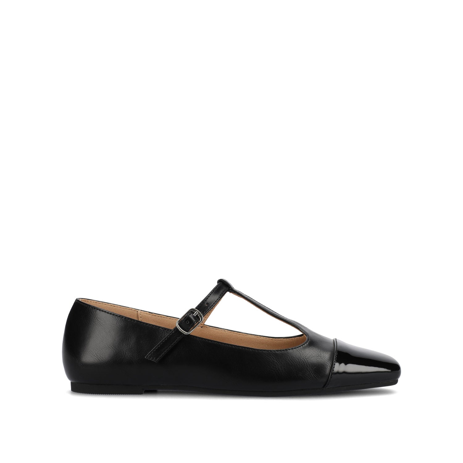 THEAH T-STRAP BALLET FLATS - Black