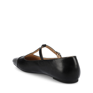THEAH T-STRAP BALLET FLATS - Black