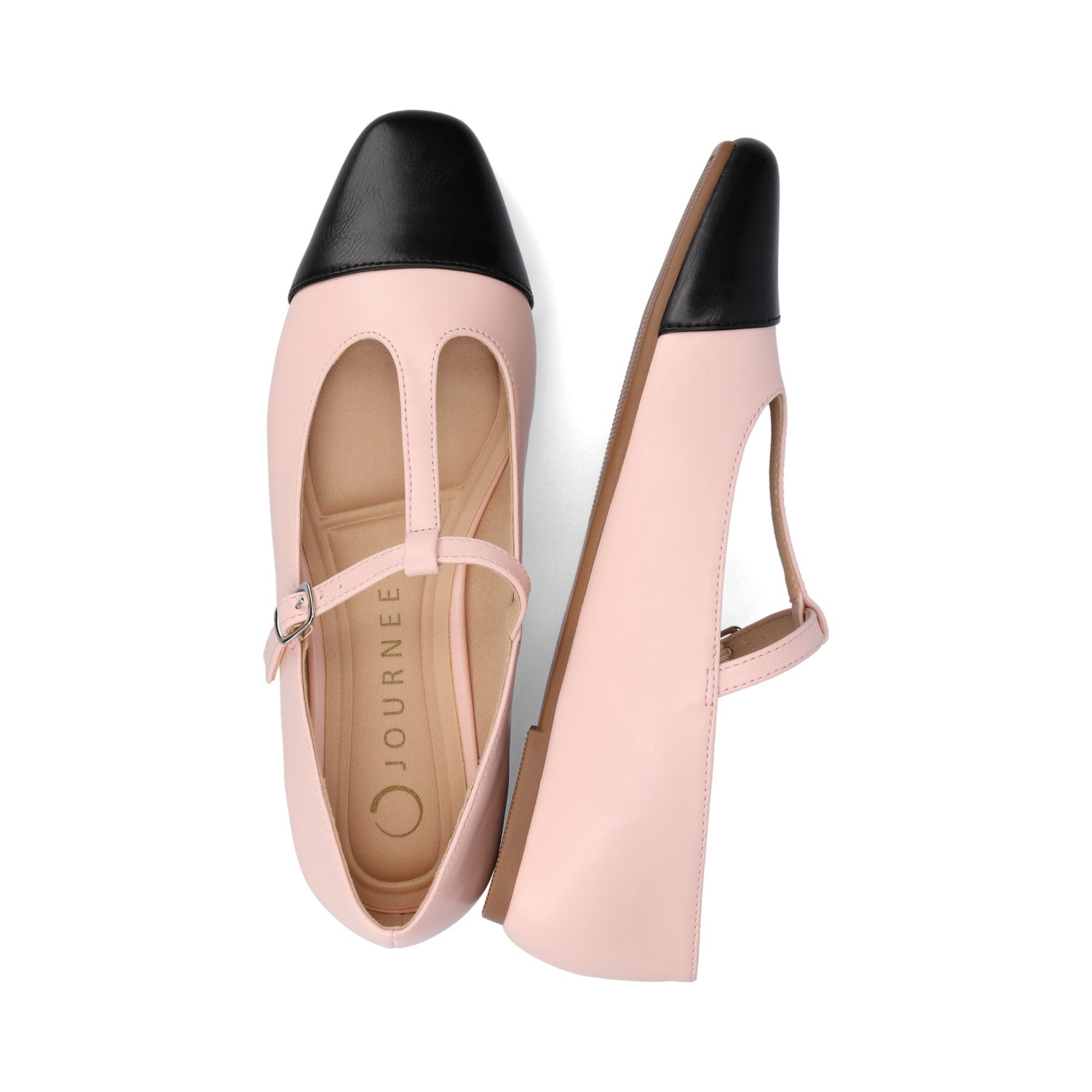 THEAH T-STRAP BALLET FLATS - Pink