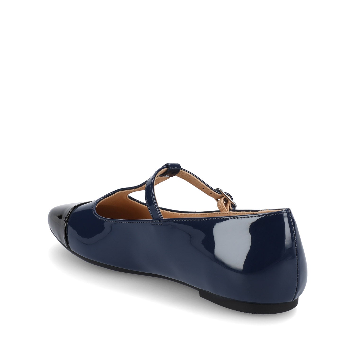 THEAH T-STRAP BALLET FLATS - Patent Navy