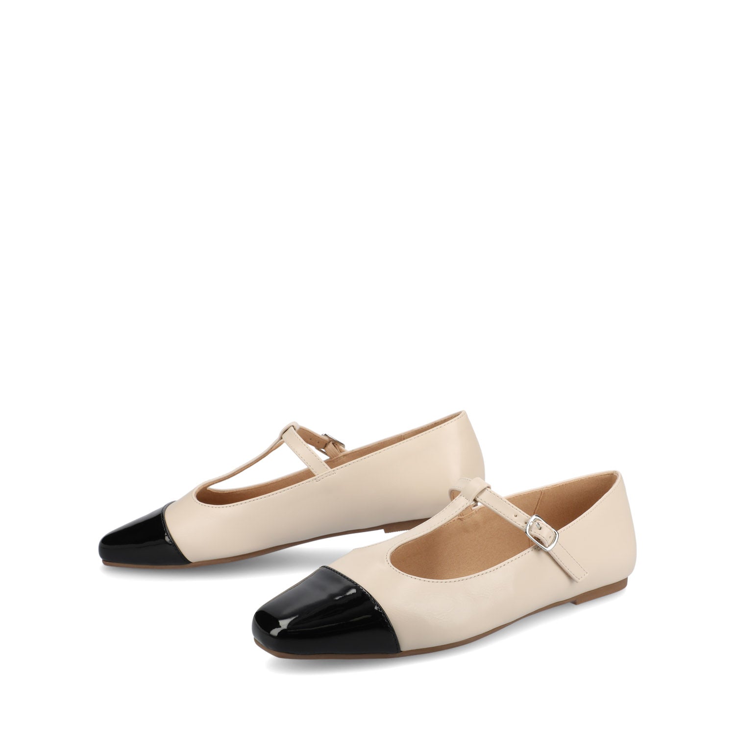 THEAH MARY JANE FLATS IN WIDE - Bone