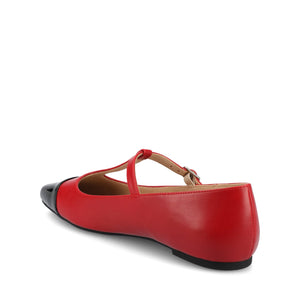 THEAH MARY JANE FLATS IN WIDE - Red