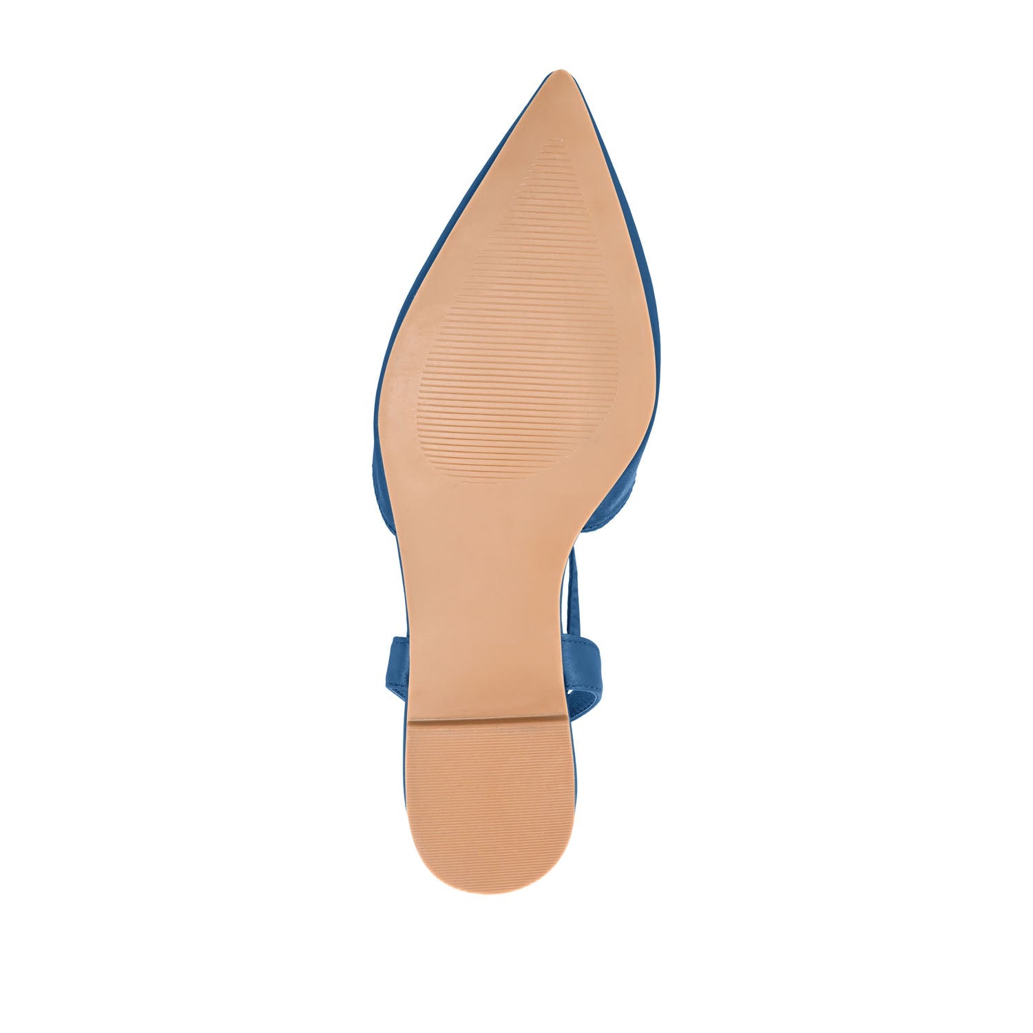 THEIA POINTED TOE FORMAL FLATS IN SATIN - Blue