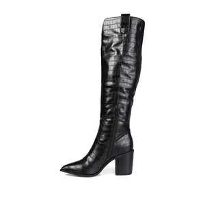 THERESE COWGIRL BOOTS IN WIDE CALF