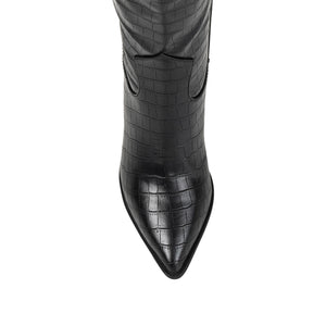 THERESE COWGIRL BOOTS IN WIDE CALF
