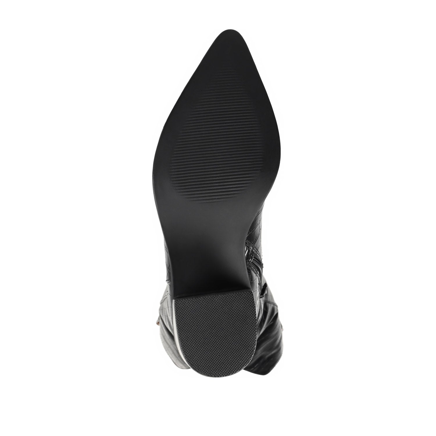 THERESE COWGIRL BOOTS IN CROCO - Black Croco