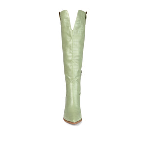 THERESE COWGIRL BOOTS IN WIDE CALF