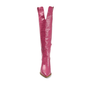 THERESE COWGIRL BOOTS IN WIDE CALF