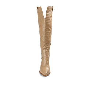 THERESE COWGIRL BOOTS IN WIDE CALF