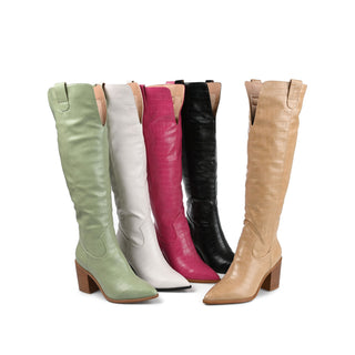 THERESE COWGIRL BOOTS IN WIDE & X-WIDE CALF