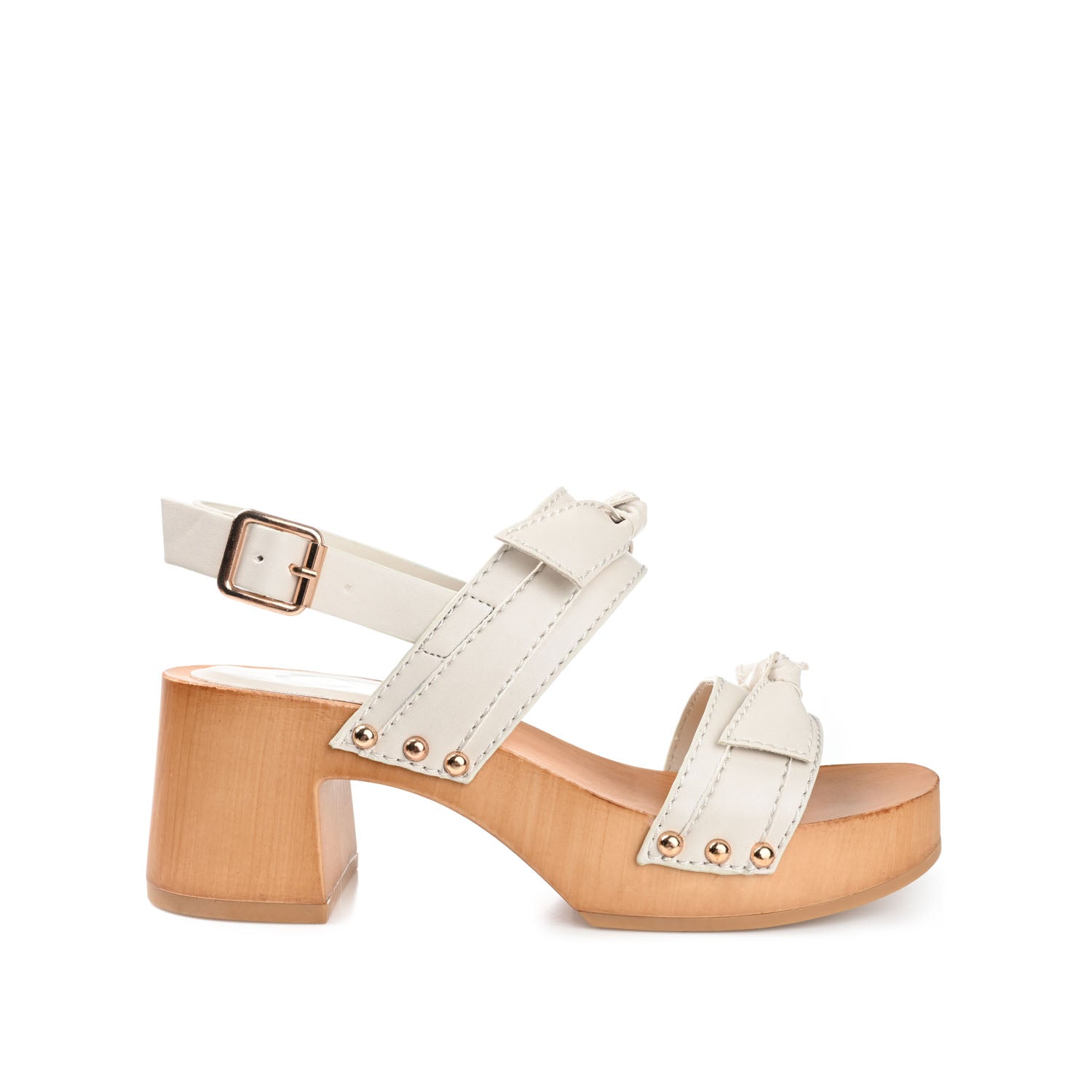 TIA HEELED SANDALS IN FAUX LEATHER