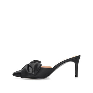 TIARRA STILETTO HEELS IN SATIN - Black